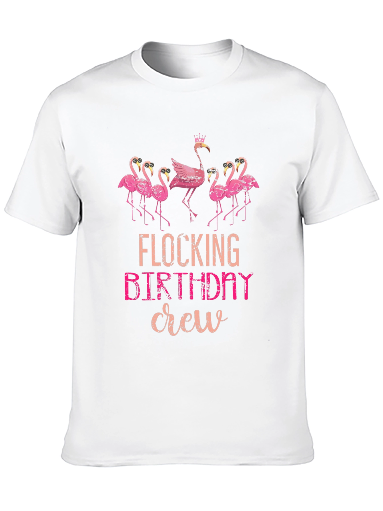 Flocking Birthday Crew T-Shirt