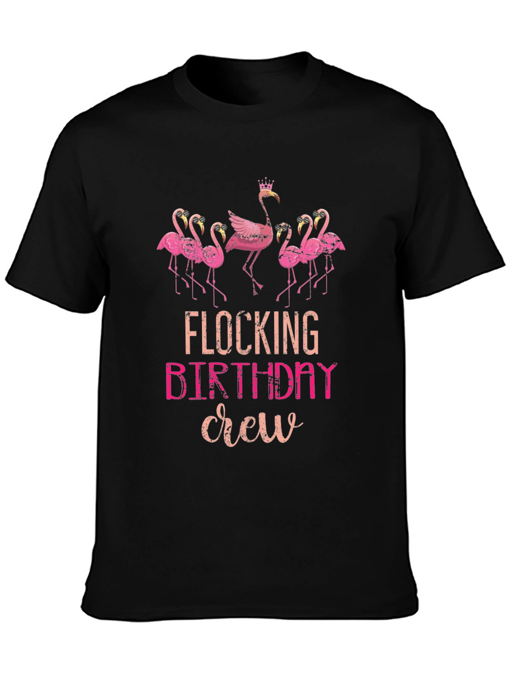Flocking Birthday Crew T-Shirt