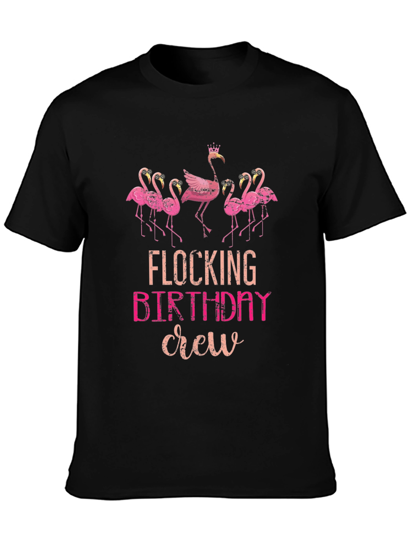 Flocking Birthday Crew T-Shirt