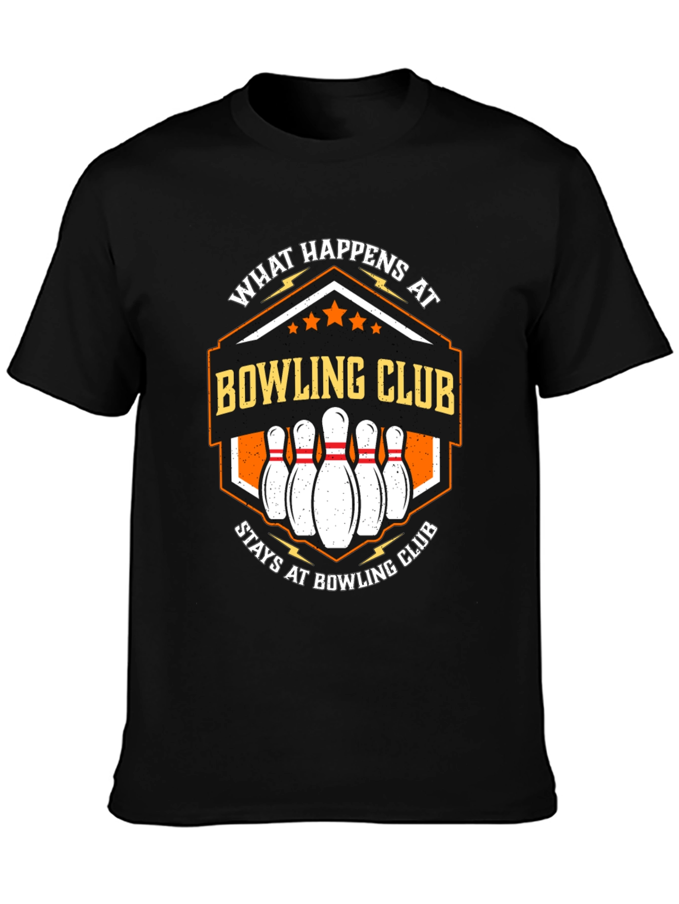 Bowling Club T-Shirt - What Happens at Bowling Club Stays...