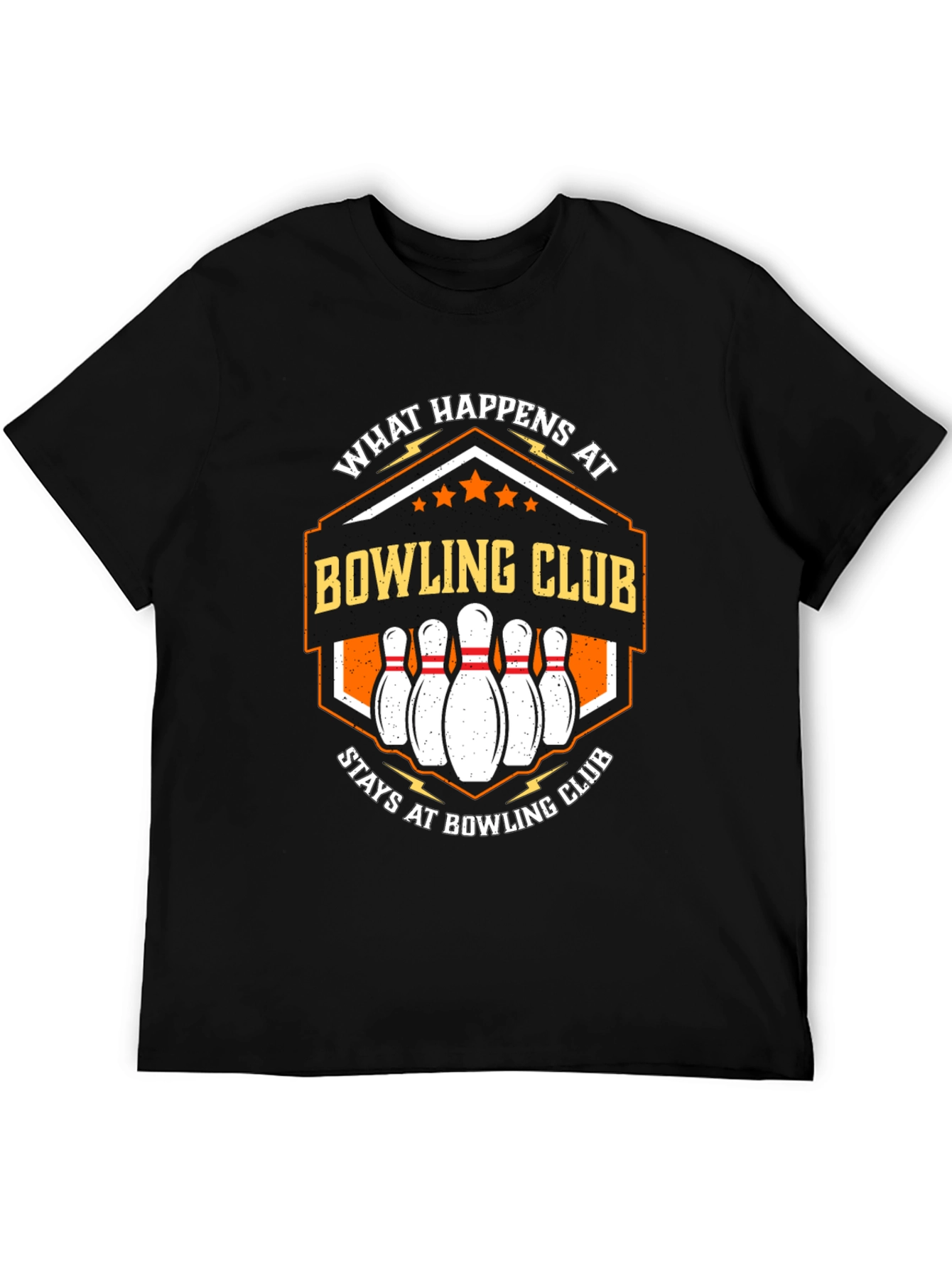 Bowling Club T-Shirt - What Happens at Bowling Club Stays...