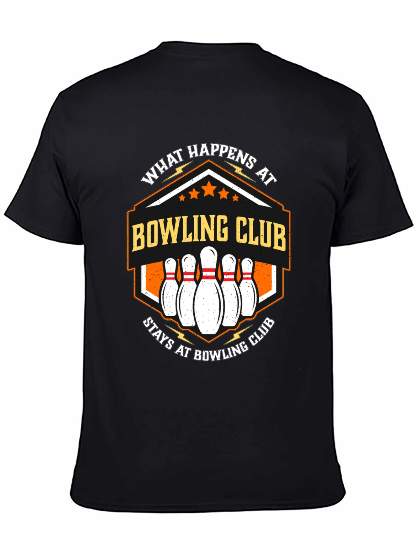 Bowling Club T-Shirt - What Happens at Bowling Club Stays...