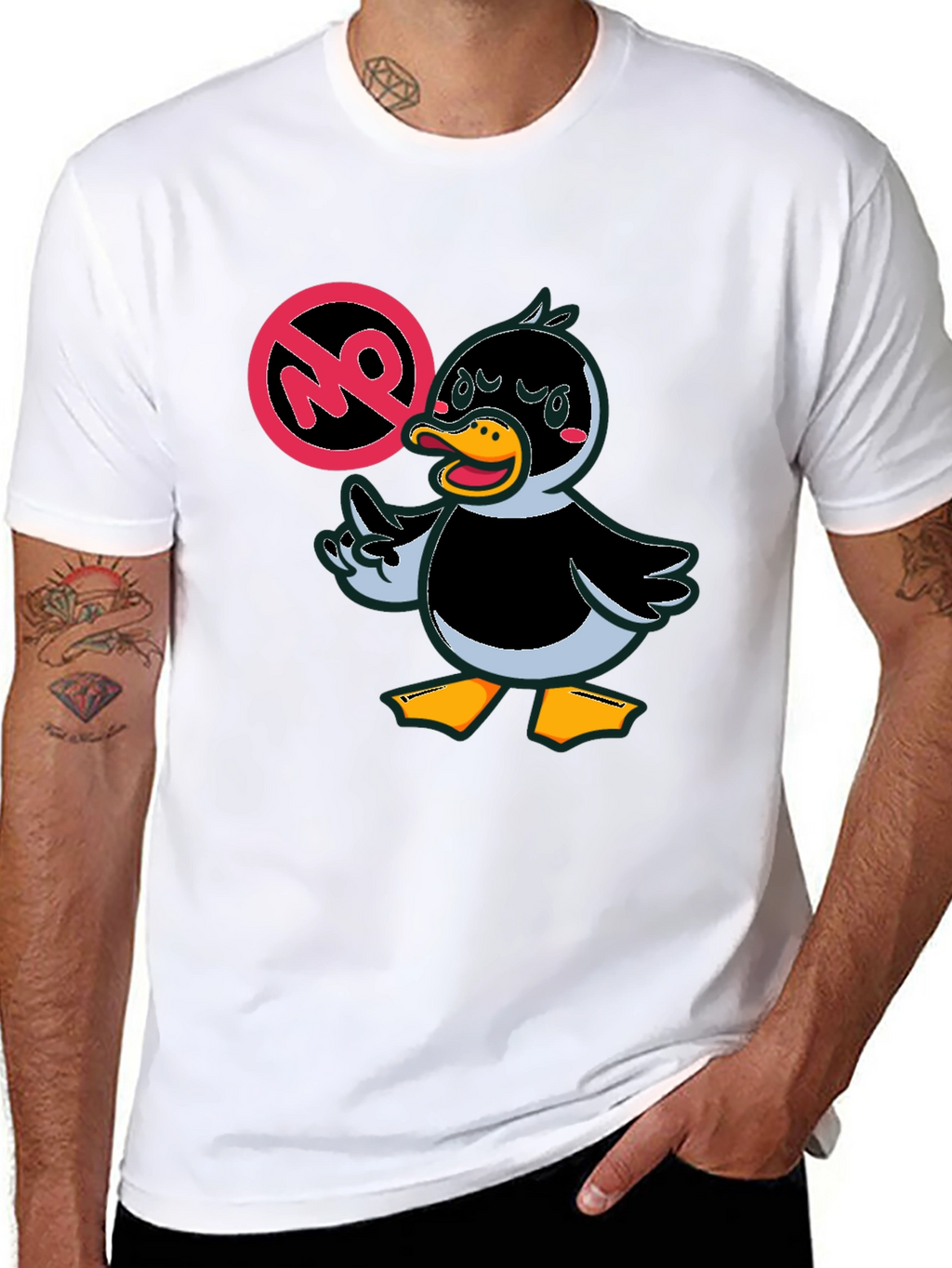Funny Duck Graphic Tee - No Quacking Around!