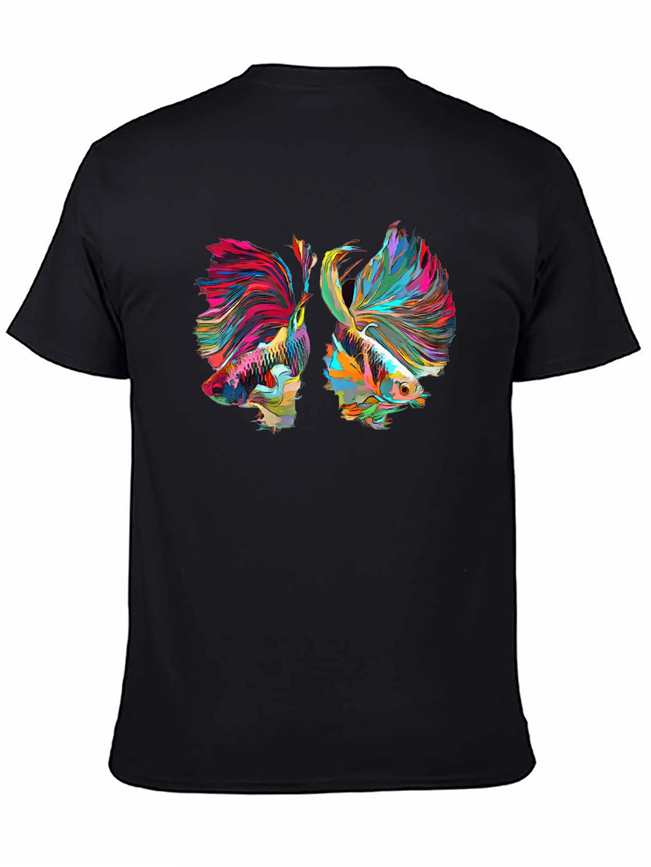 Betta Fish Graphic Tee - Vivid Colors Modern Design