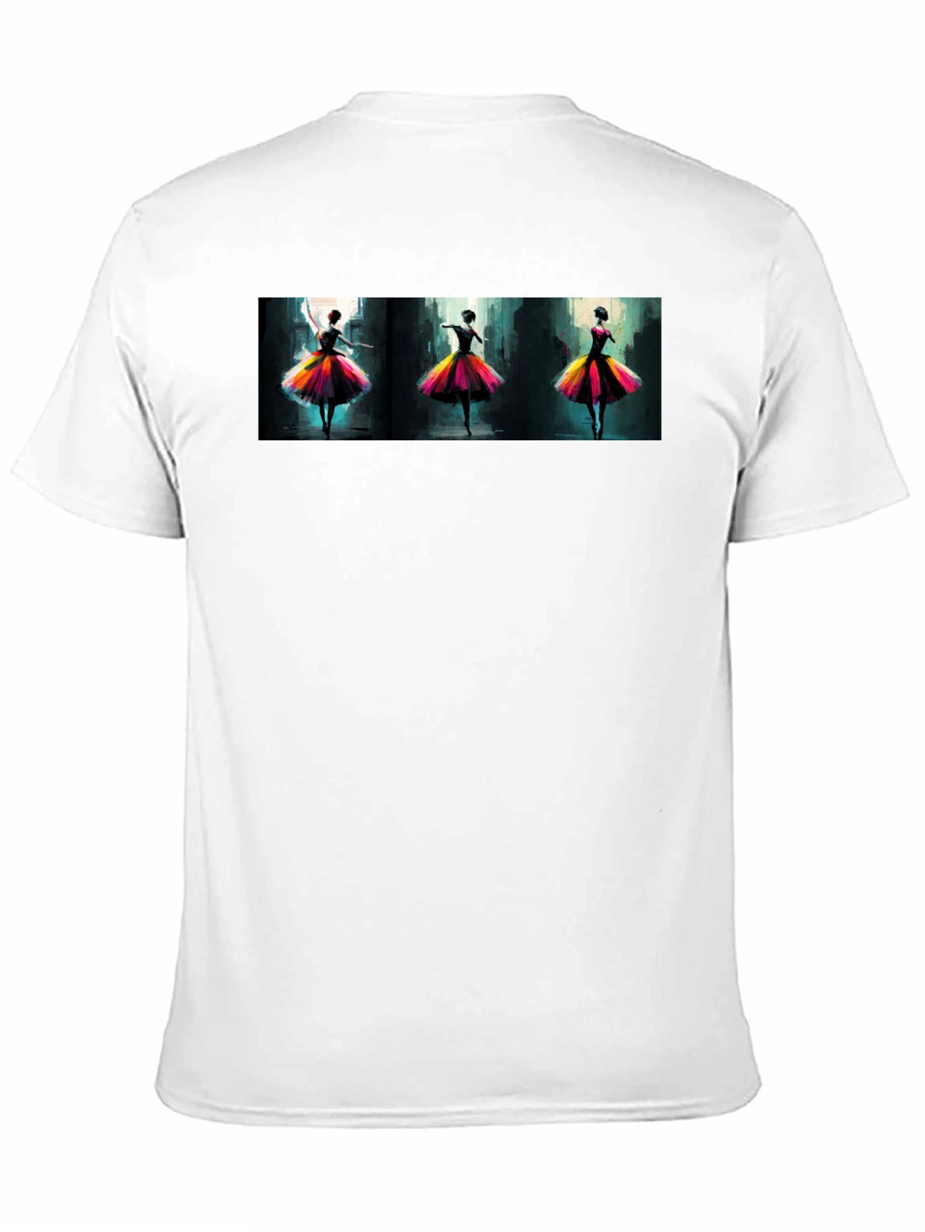 Dancing Ballerinas Graphic Black T-Shirt
