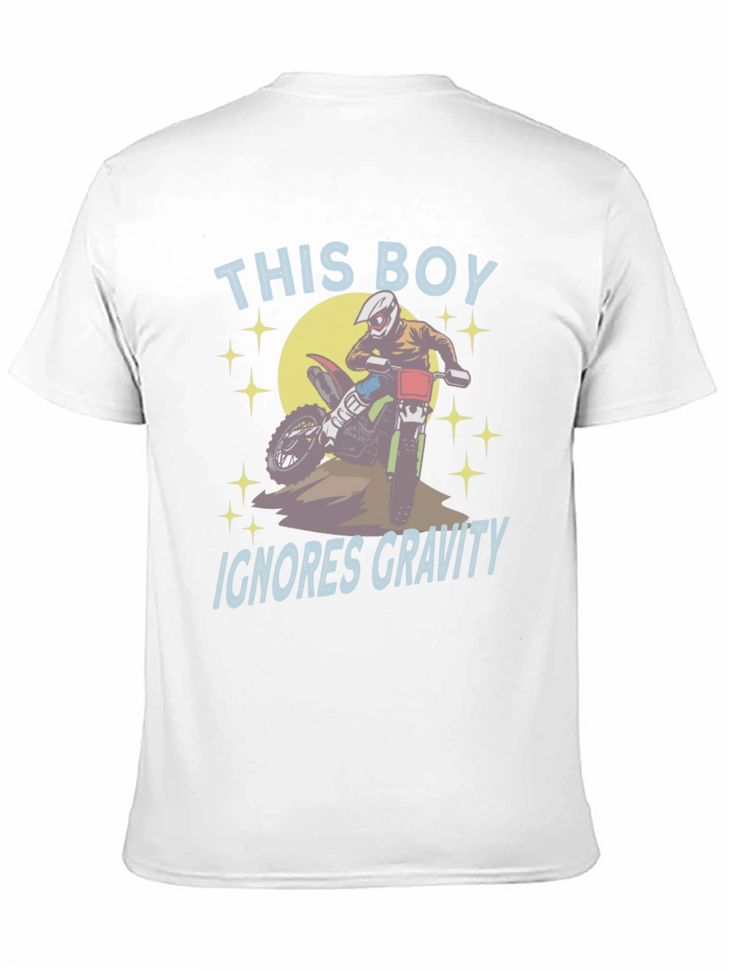 This Boy Ignores Gravity T-Shirt - Motocross Design