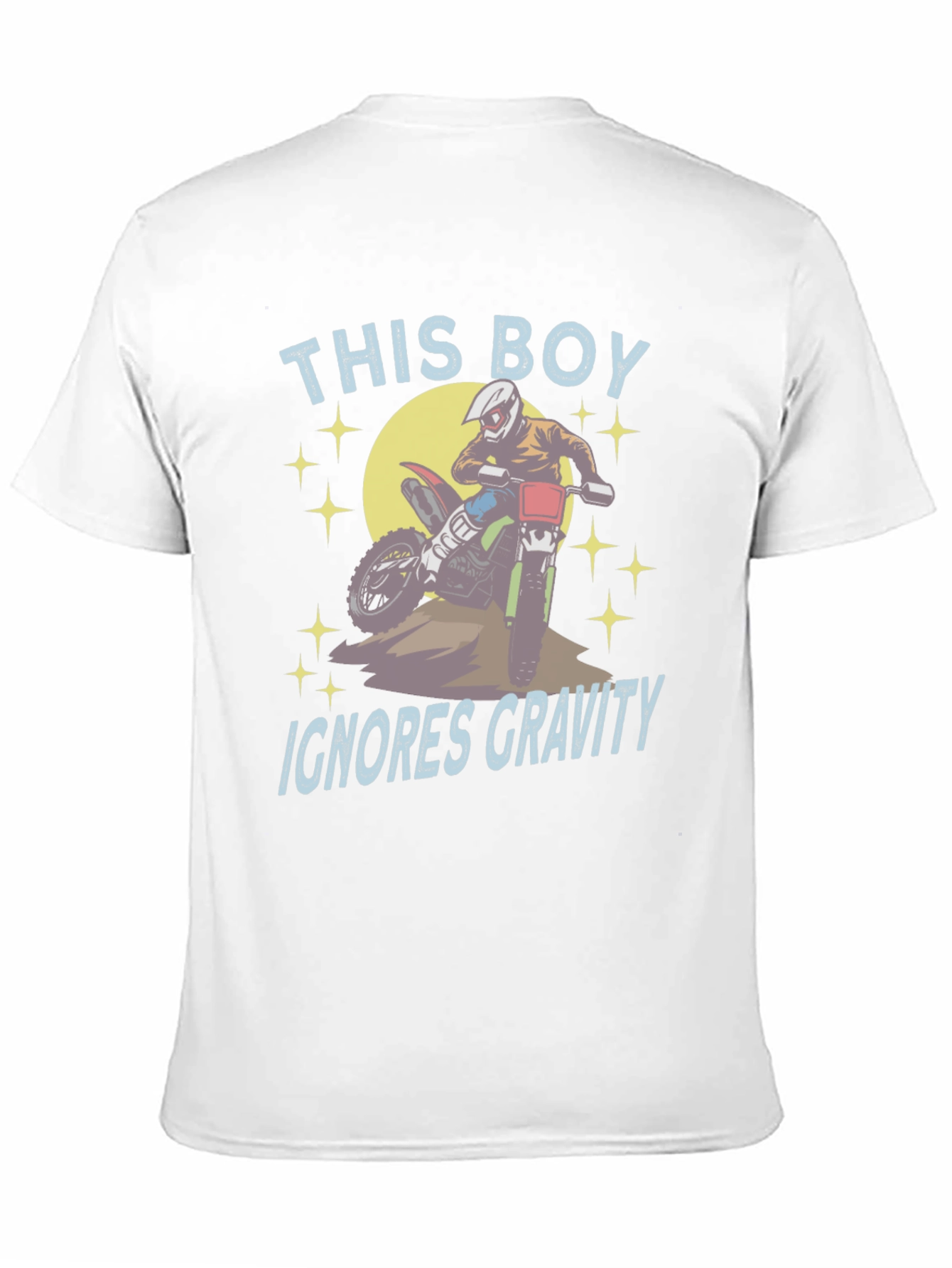 This Boy Ignores Gravity T-Shirt - Motocross Design