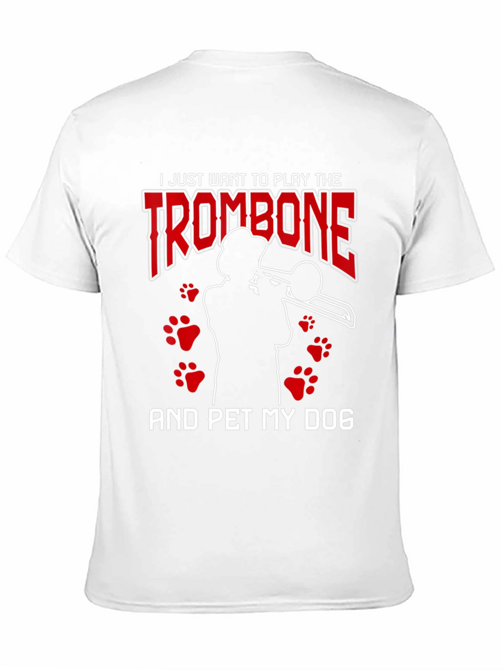 Trombone & Dog Lover Graphic Tee