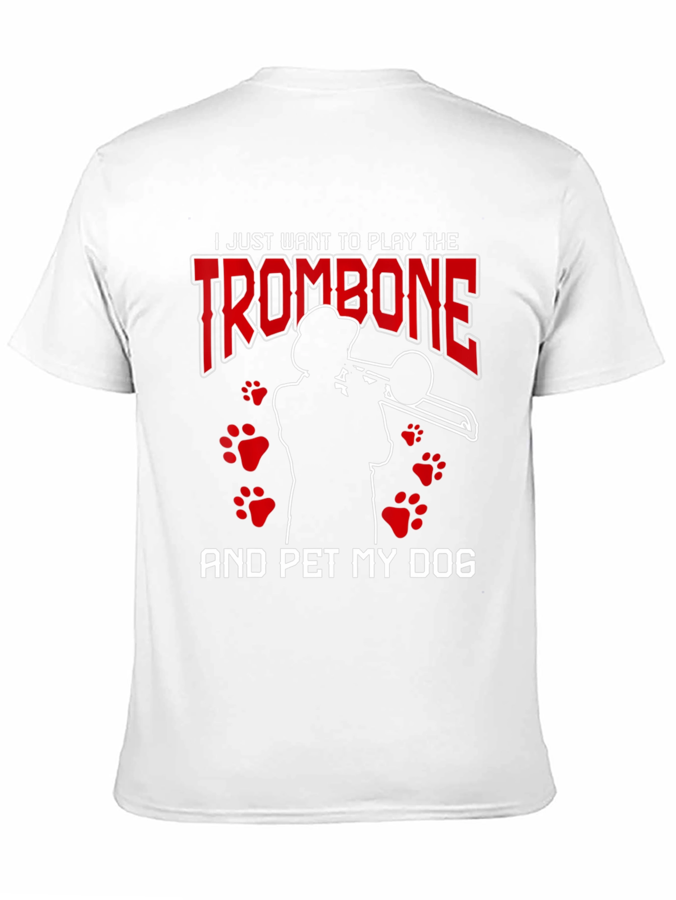 Trombone & Dog Lover Graphic Tee