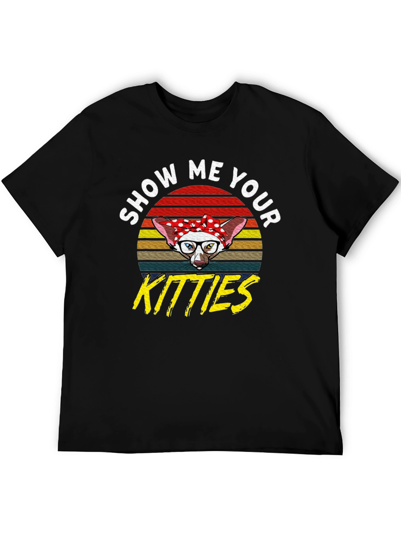 Show Me Your Kitties T-Shirt - Retro Cat Tee