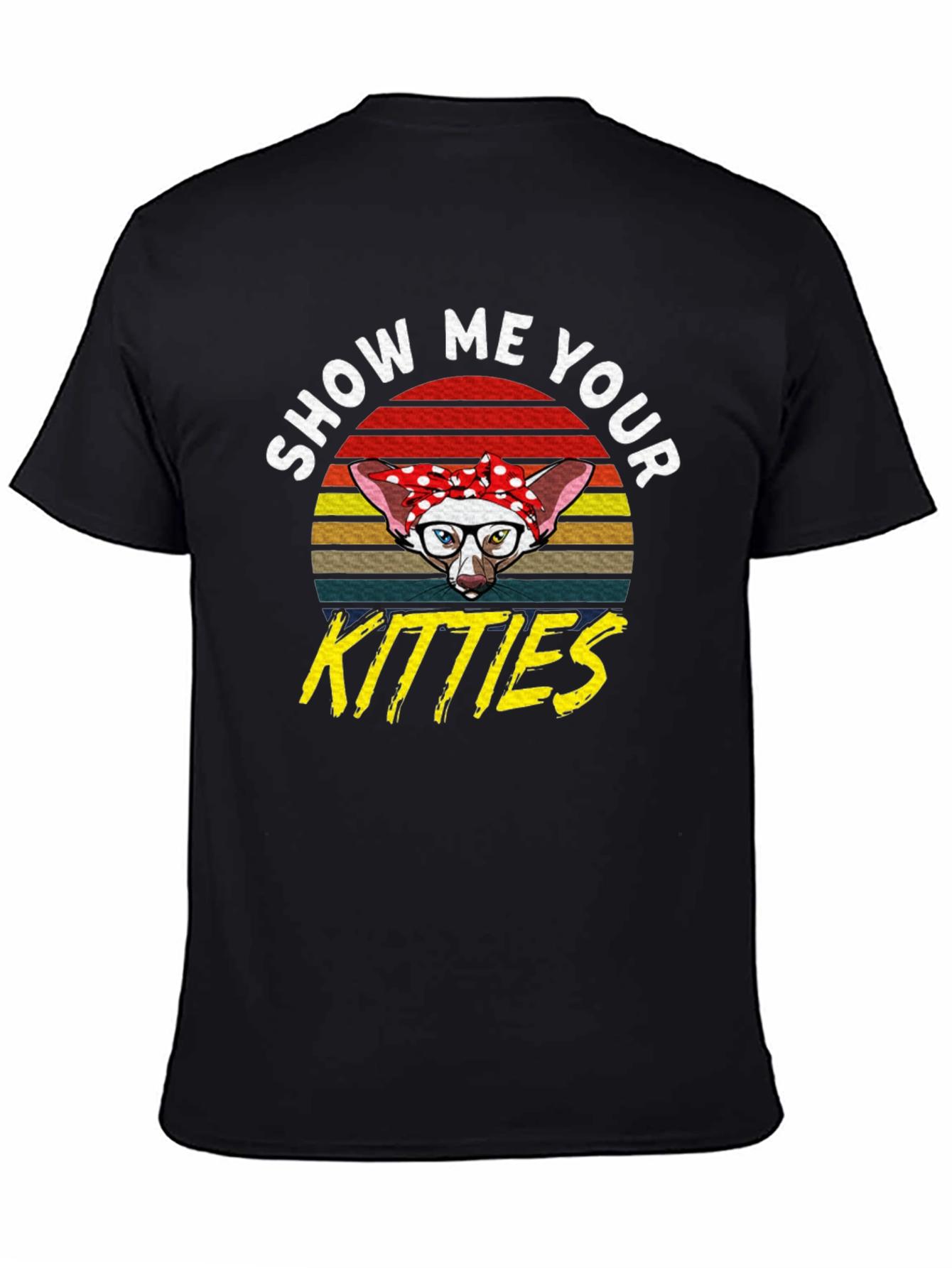 Show Me Your Kitties T-Shirt - Retro Cat Tee