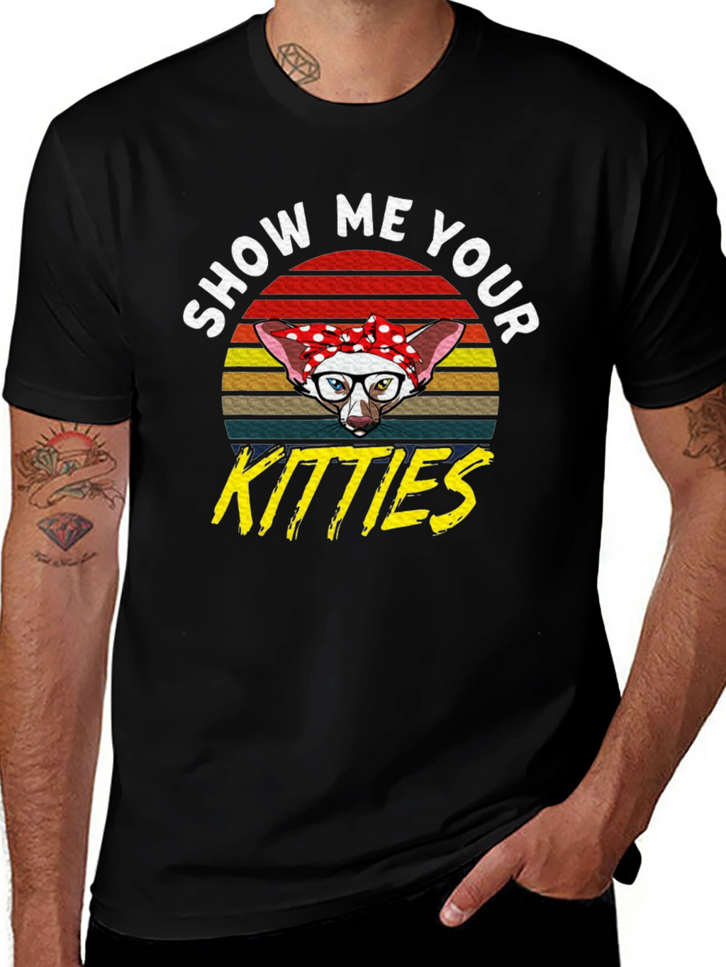 Show Me Your Kitties T-Shirt - Retro Cat Tee