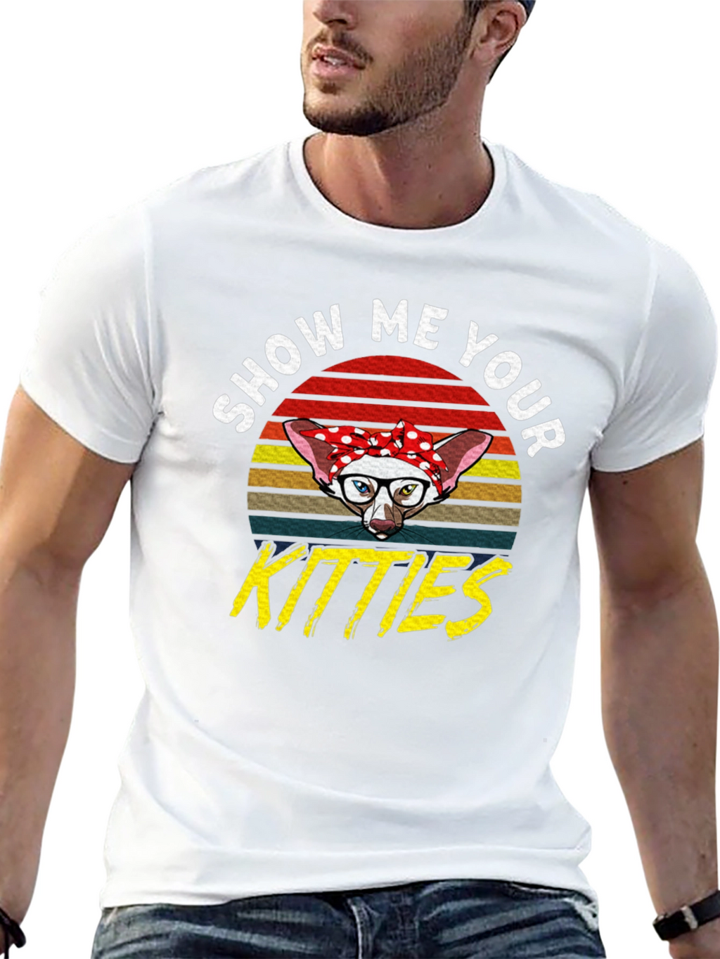 Show Me Your Kitties T-Shirt - Retro Cat Tee