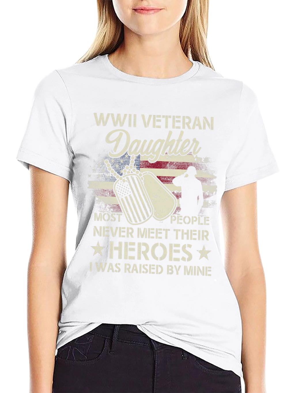 WWII Veteran Daughter T-Shirt - Honor Your Hero