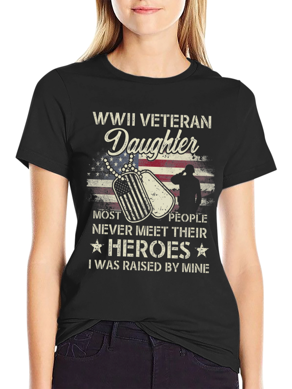 WWII Veteran Daughter T-Shirt - Honor Your Hero
