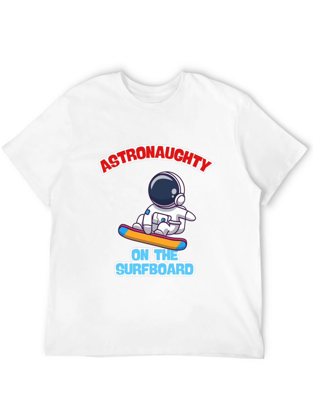 Astronaut Surfing T-Shirt - Black Graphic Tee