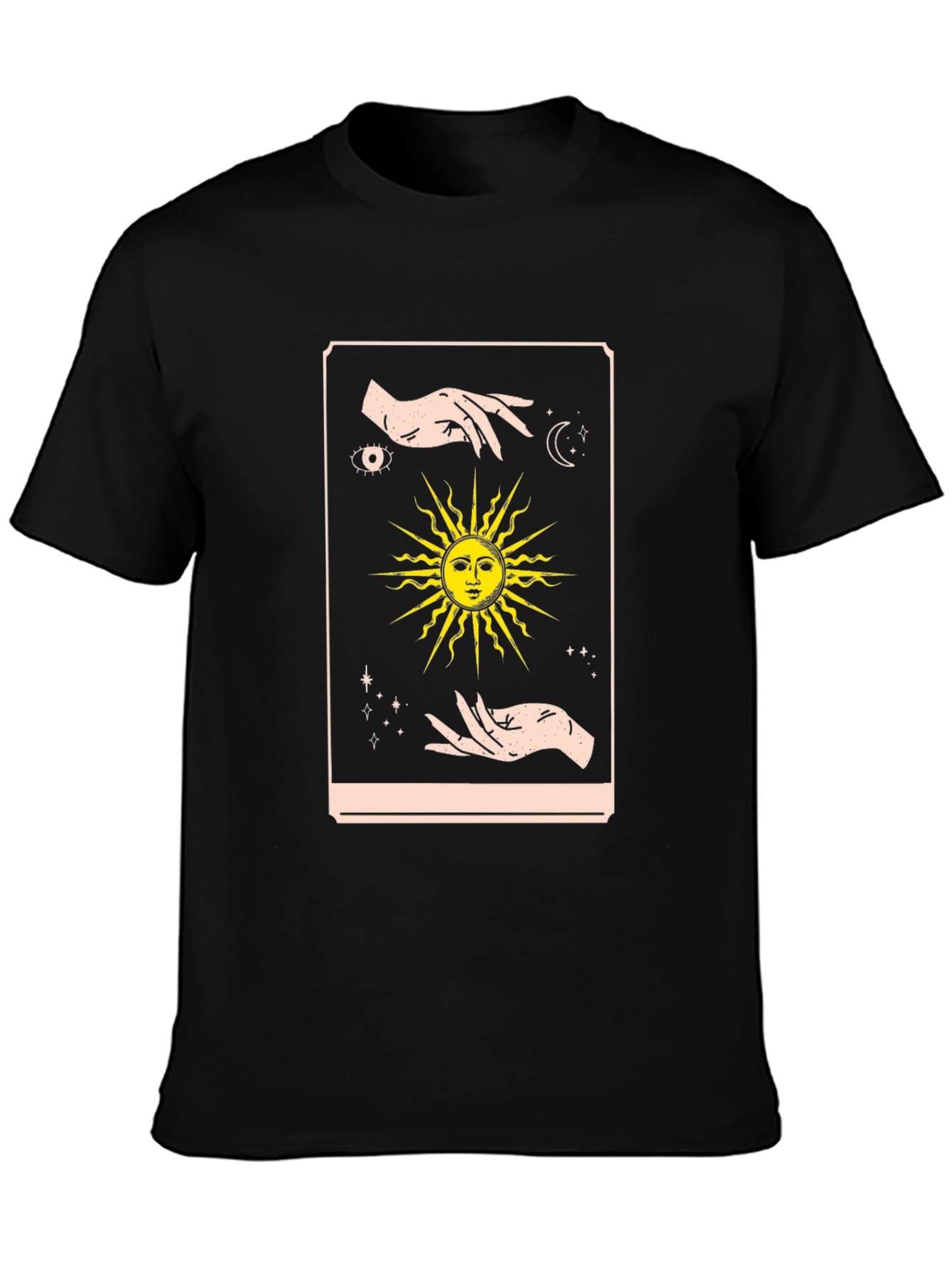 Mystic Sun Tarot Graphic Tee - Black
