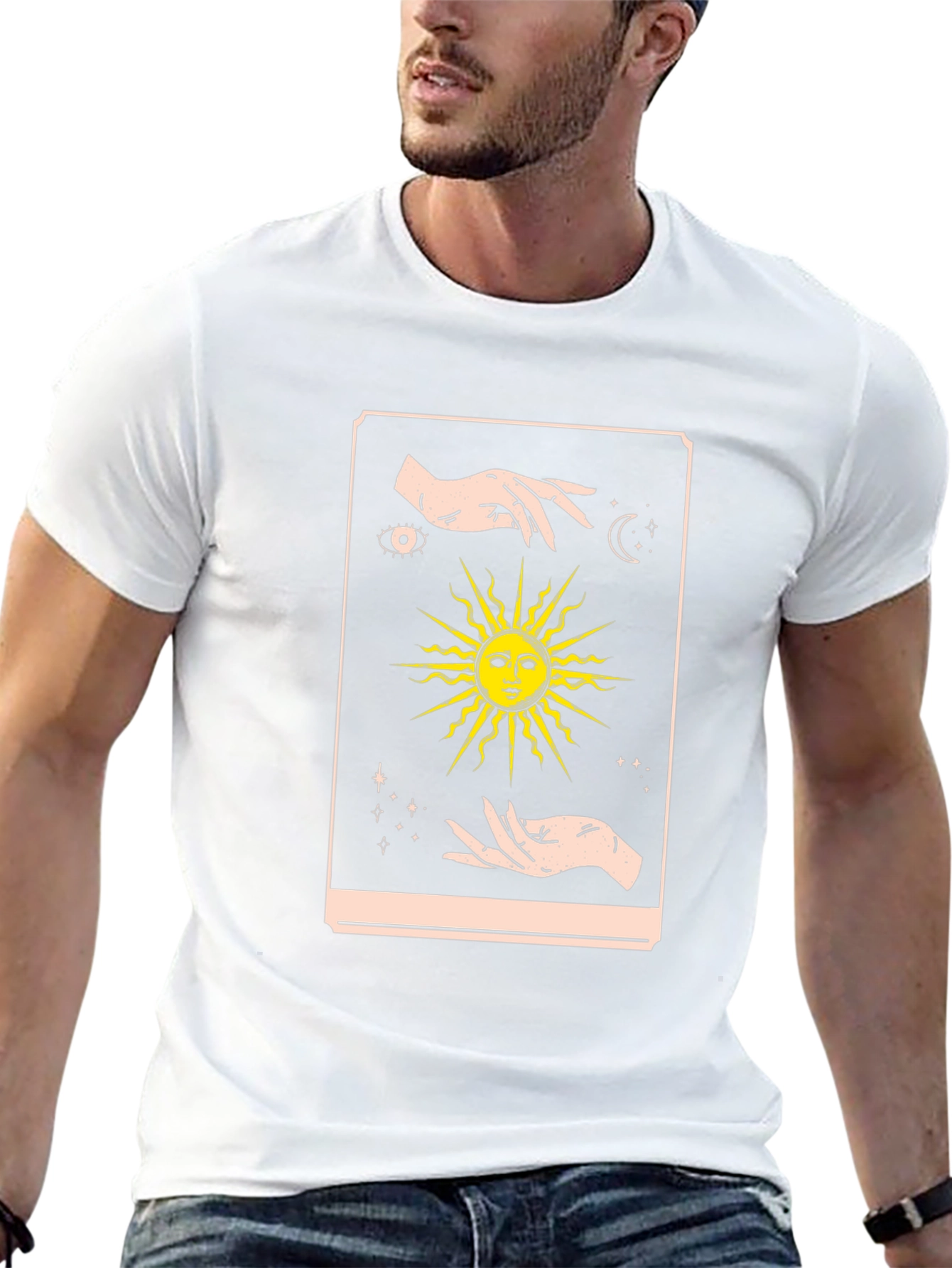 Mystic Sun Tarot Graphic Tee - Black