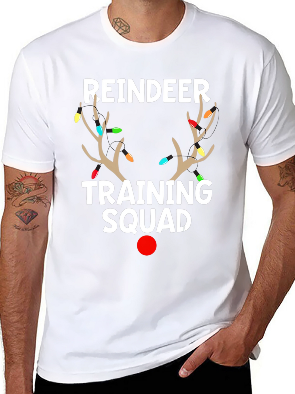 Reindeer Training Squad Christmas Graphic Tee