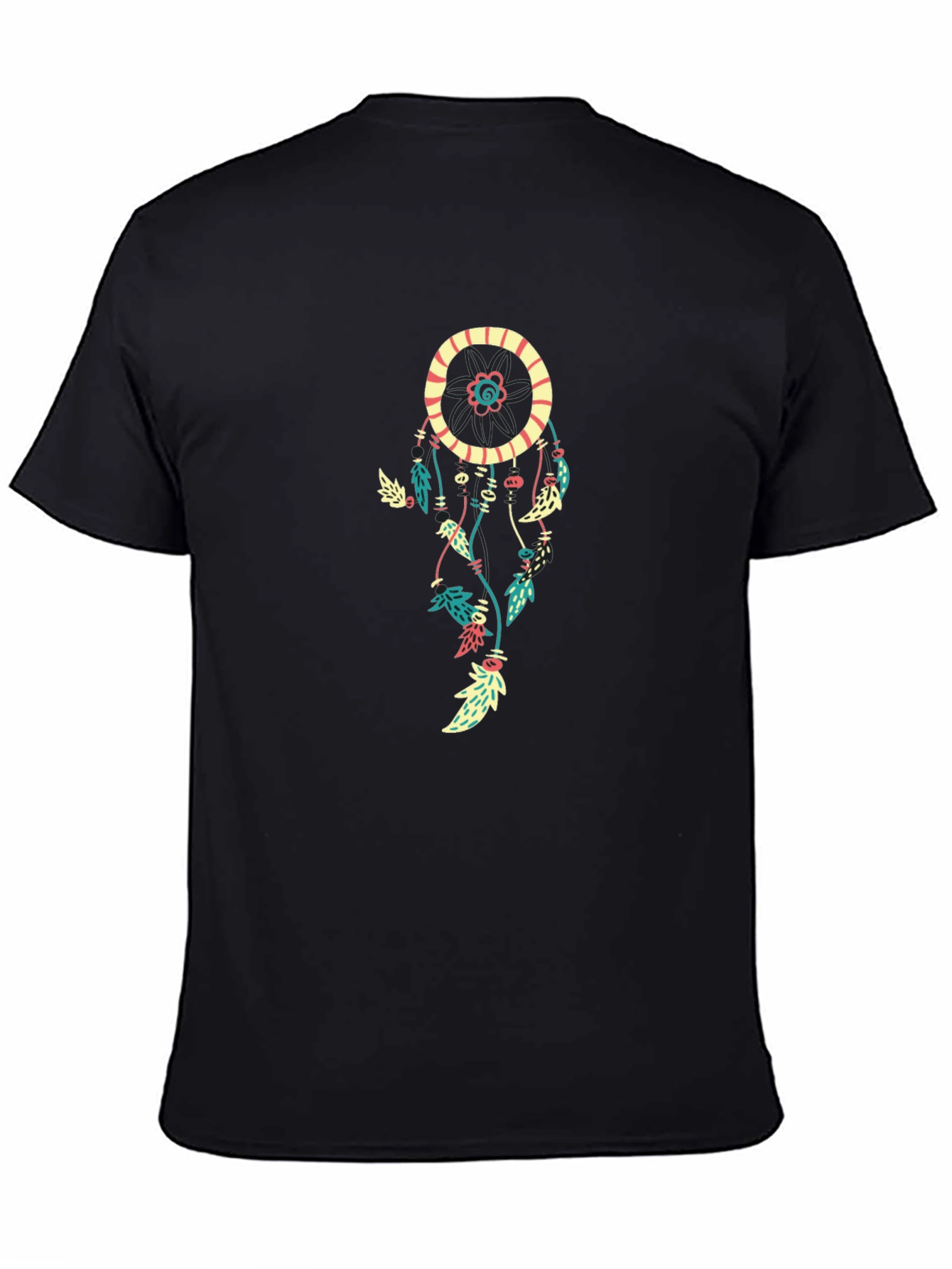 Dreamcatcher Graphic Print Black T-Shirt