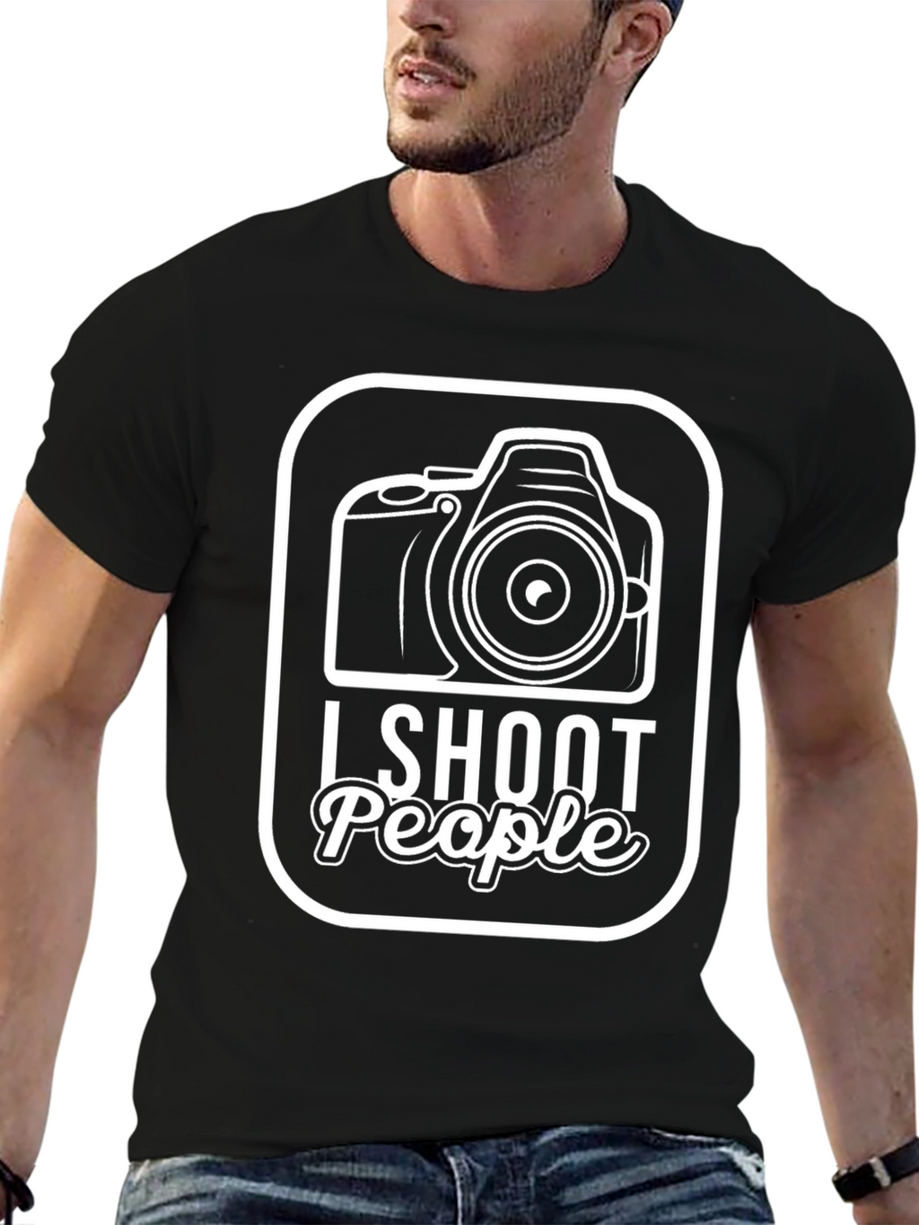 I Shoot People Camera Graphic T-Shirt