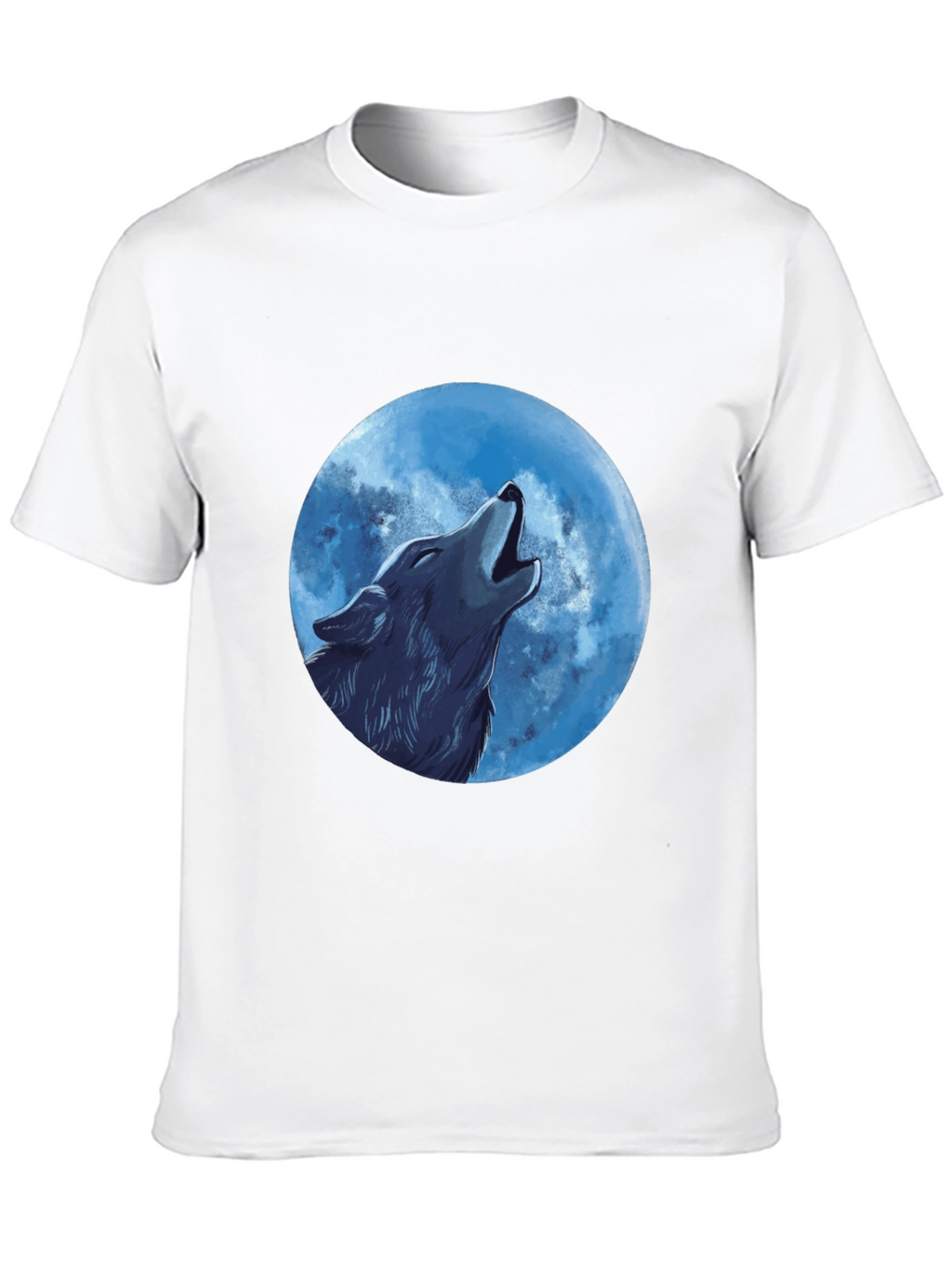 Wolf Moon Graphic T-Shirt - Black