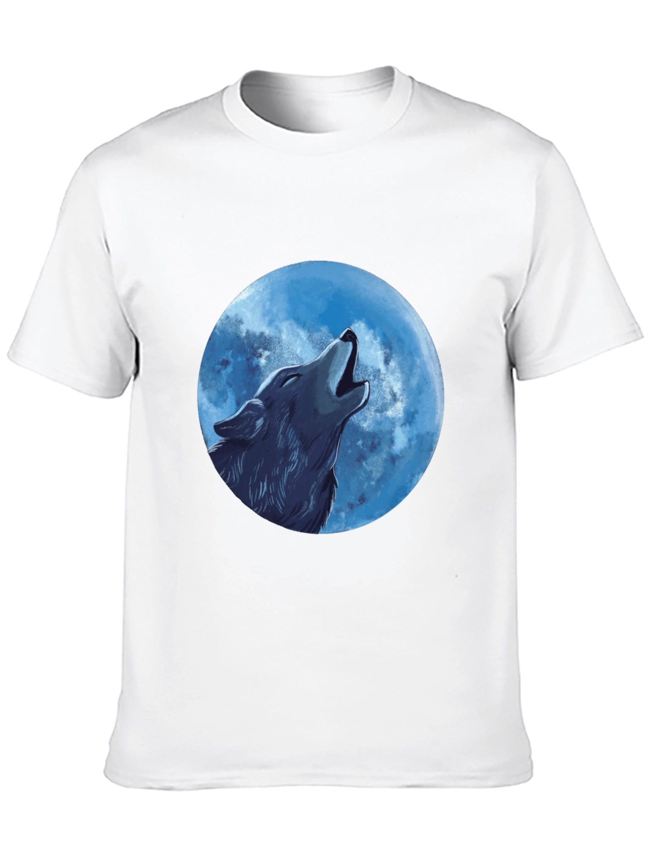Wolf Moon Graphic T-Shirt - Black
