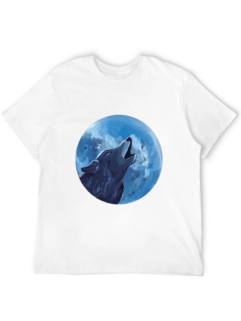 Wolf Moon Graphic T-Shirt - Black