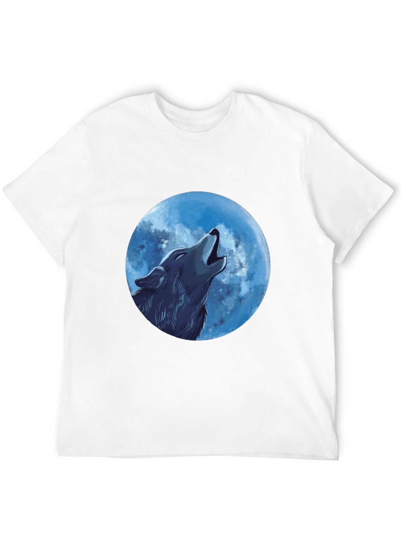 Wolf Moon Graphic T-Shirt - Black