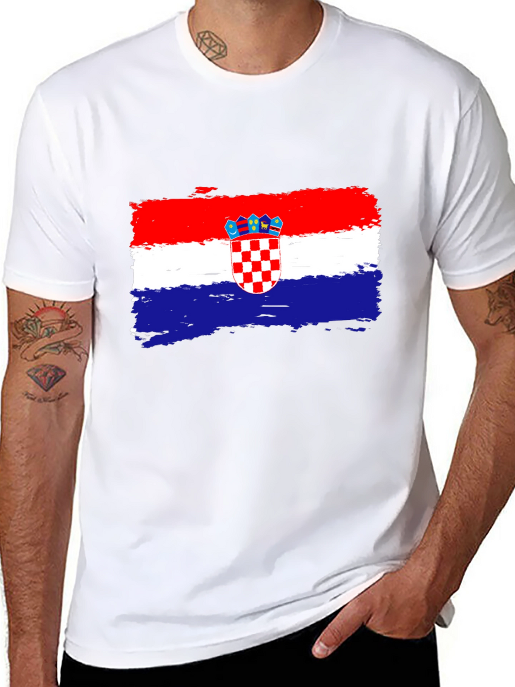 Croatian Flag T-Shirt - Patriotic Design