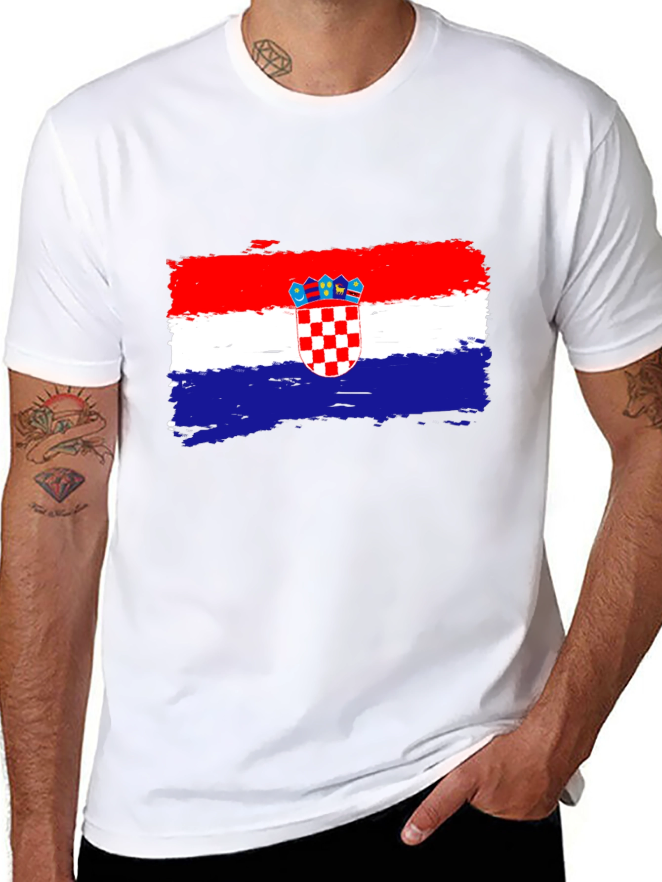 Croatian Flag T-Shirt - Patriotic Design