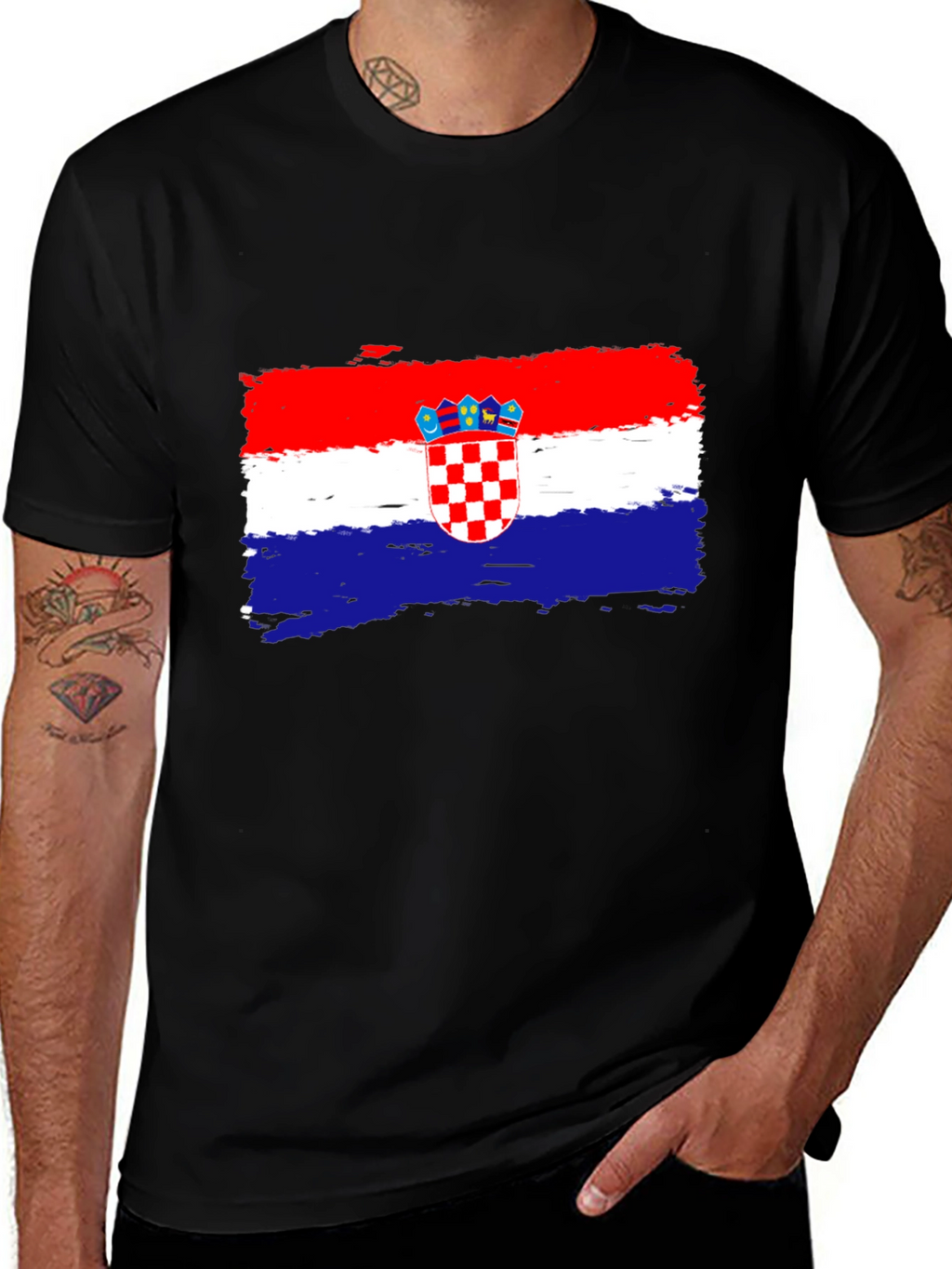 Croatian Flag T-Shirt - Patriotic Design