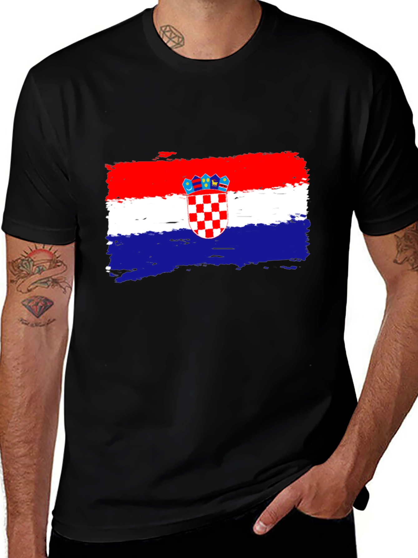 Croatian Flag T-Shirt - Patriotic Design
