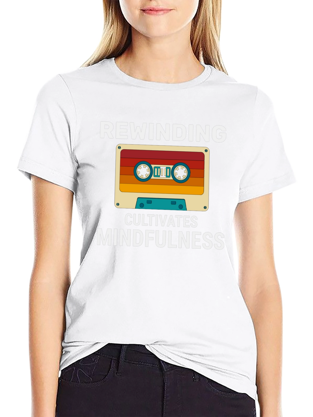 Rewinding Cultivates Mindfulness T-Shirt