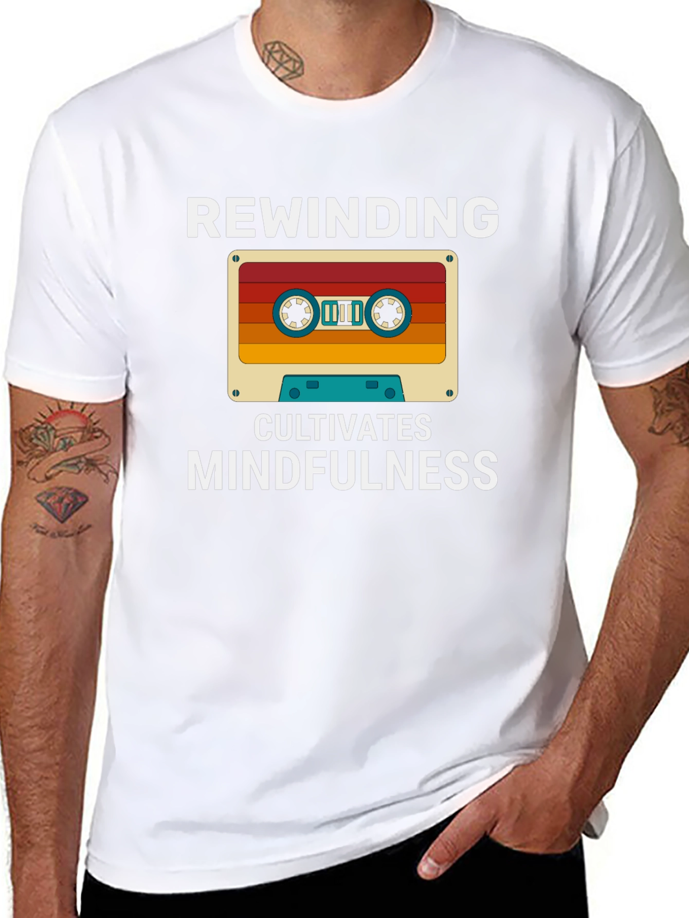 Rewinding Cultivates Mindfulness T-Shirt
