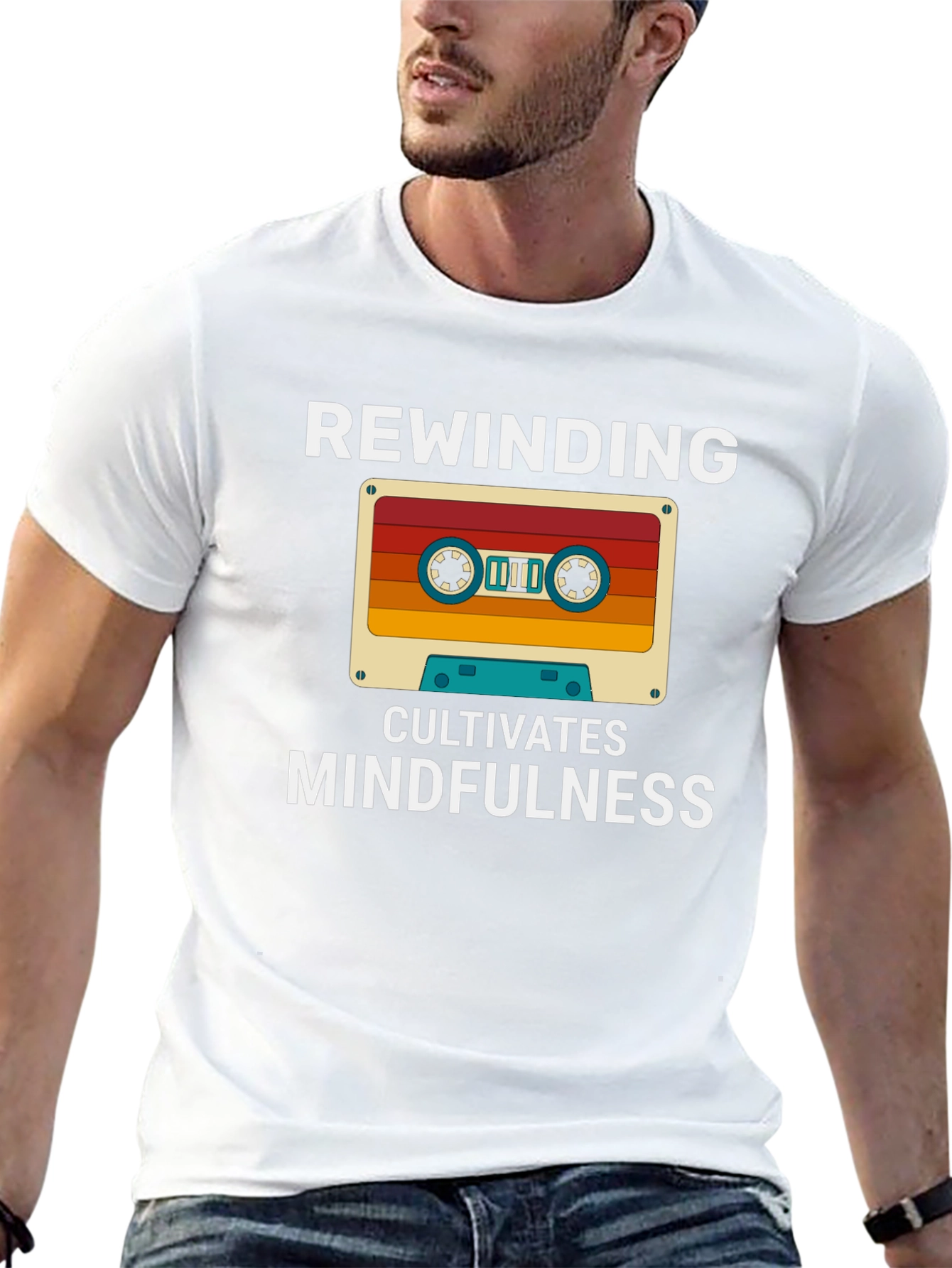 Rewinding Cultivates Mindfulness T-Shirt