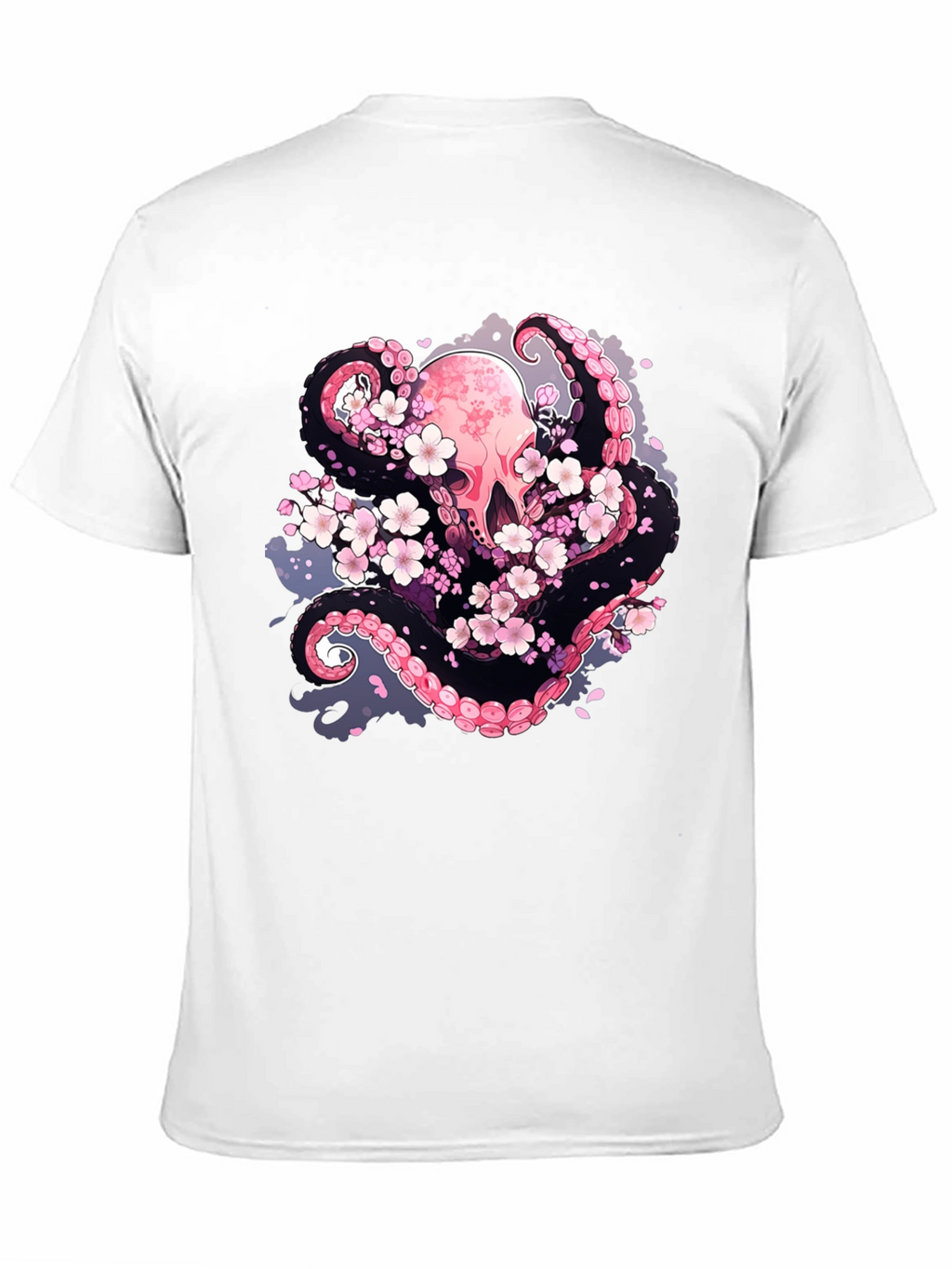 Octopus & Cherry Blossom Graphic Tee