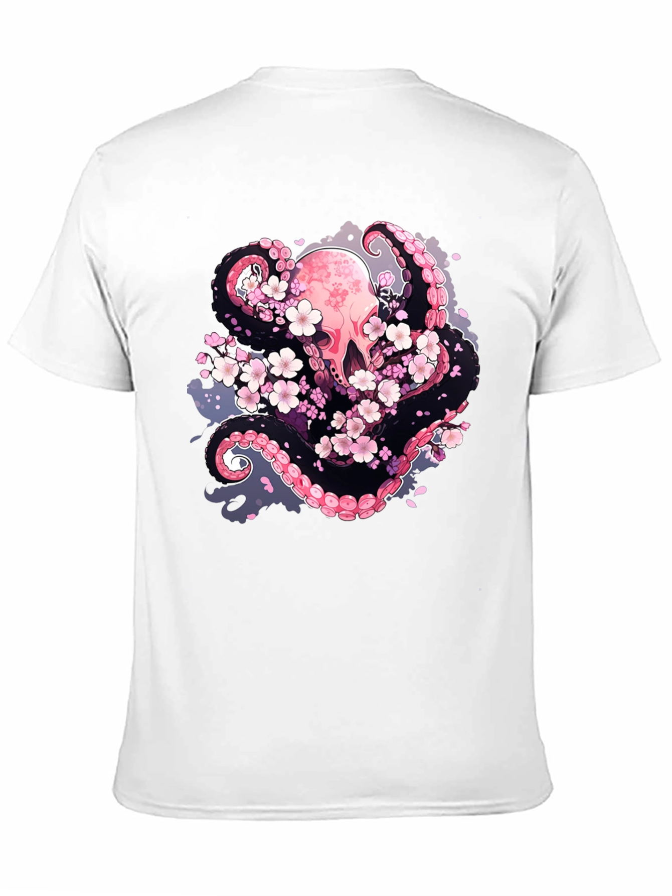 Octopus & Cherry Blossom Graphic Tee