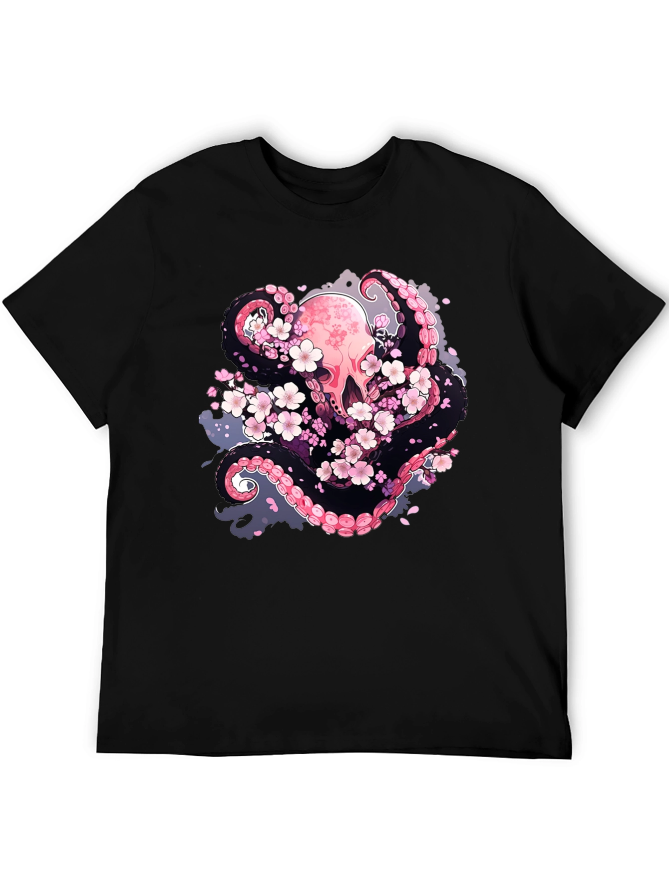 Octopus & Cherry Blossom Graphic Tee