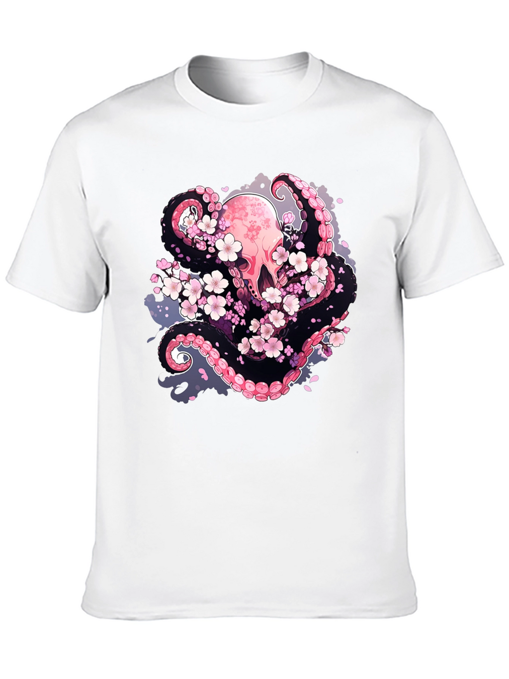 Octopus & Cherry Blossom Graphic Tee