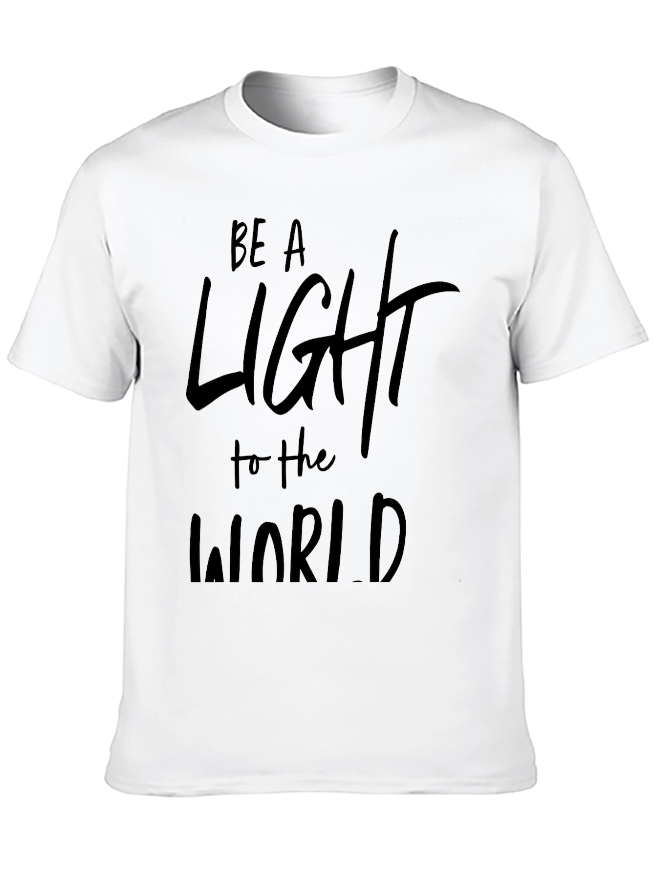 Be A Light to The World Black Graphic Tee