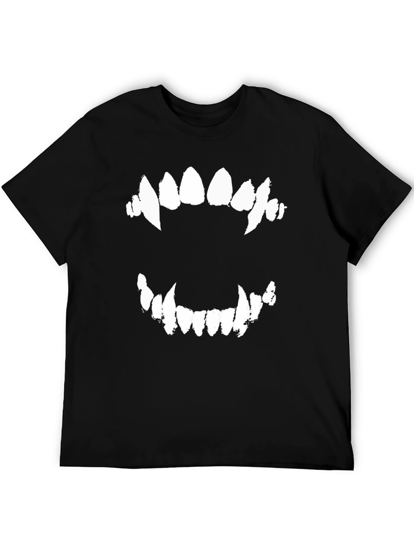 Mens Black Fang Graphic Tee