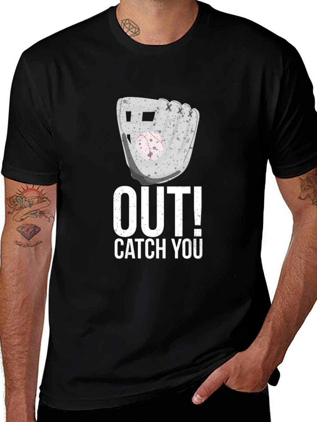 Out Catch You Baseball Graphic Tee
