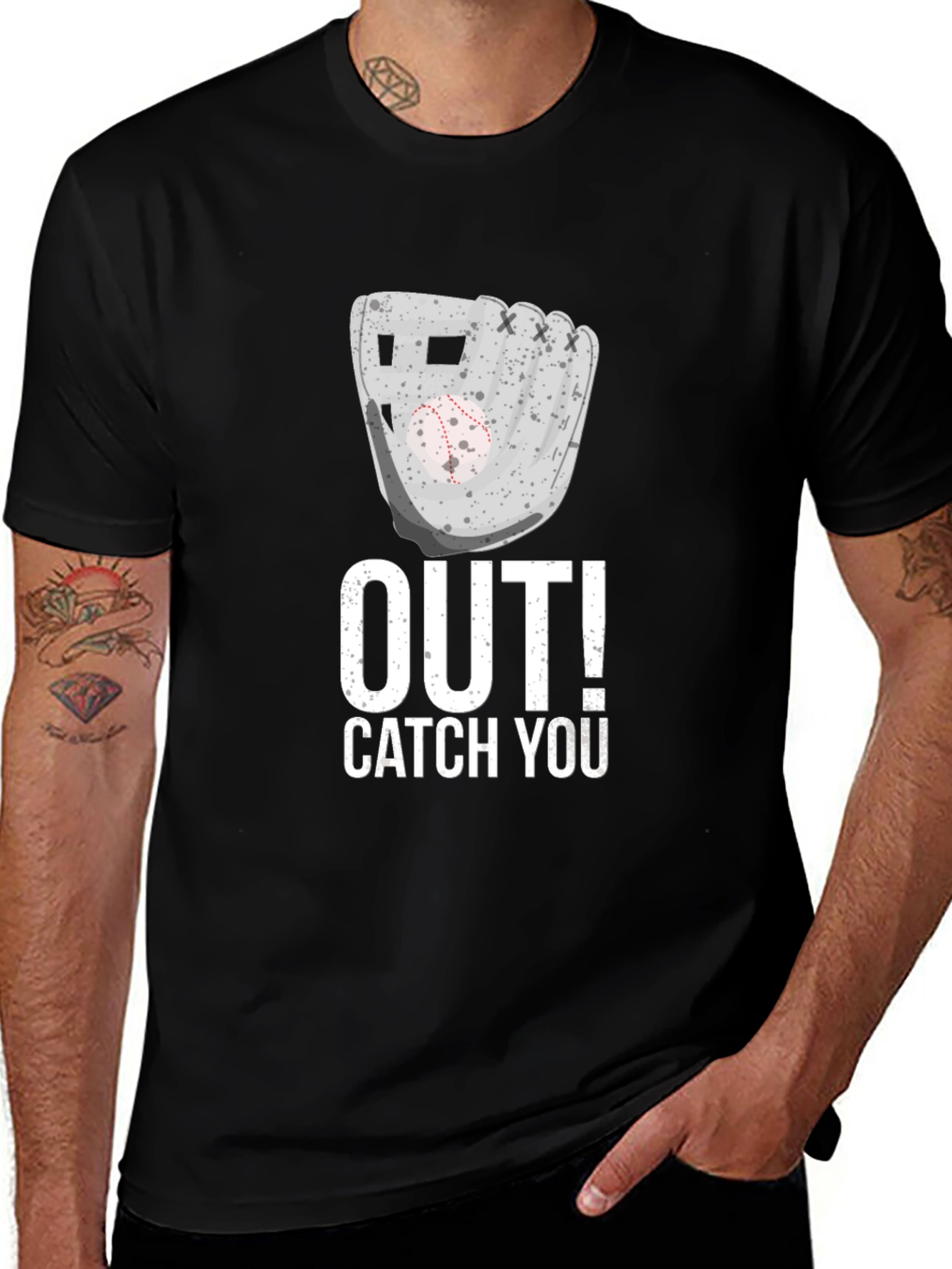 Out Catch You Baseball Graphic Tee