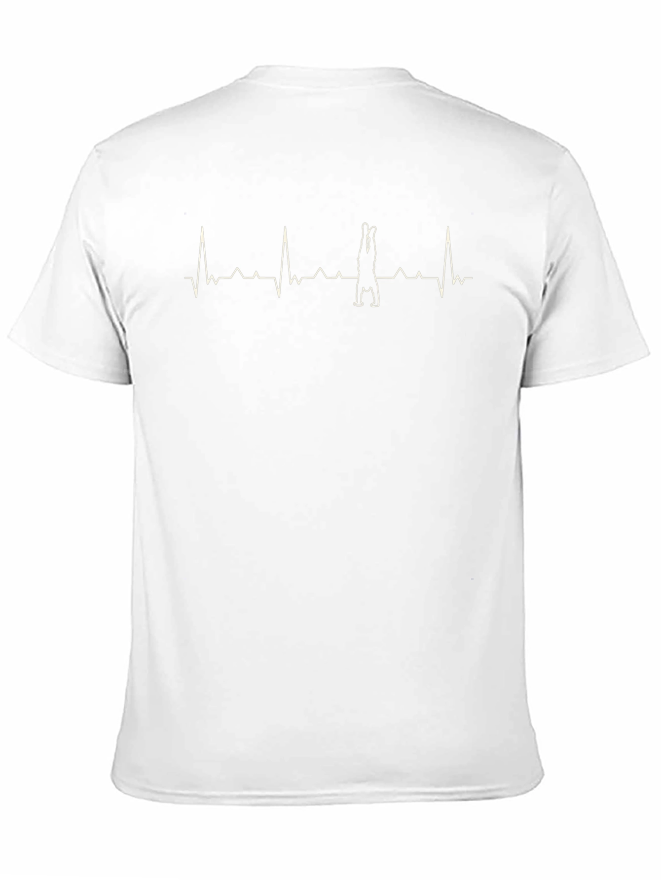 Yoga Handstand Heartbeat Graphic Tee - Black