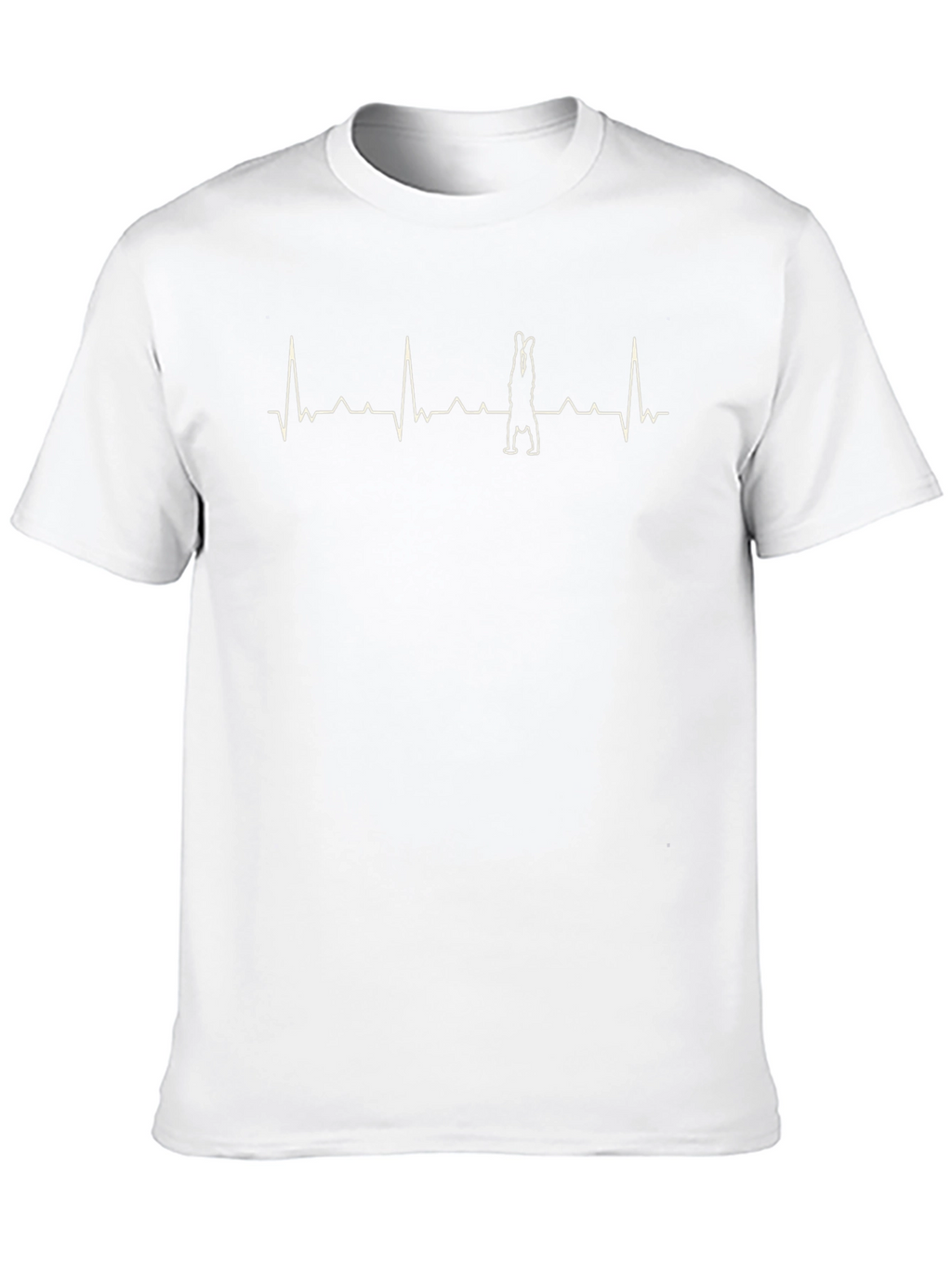 Yoga Handstand Heartbeat Graphic Tee - Black