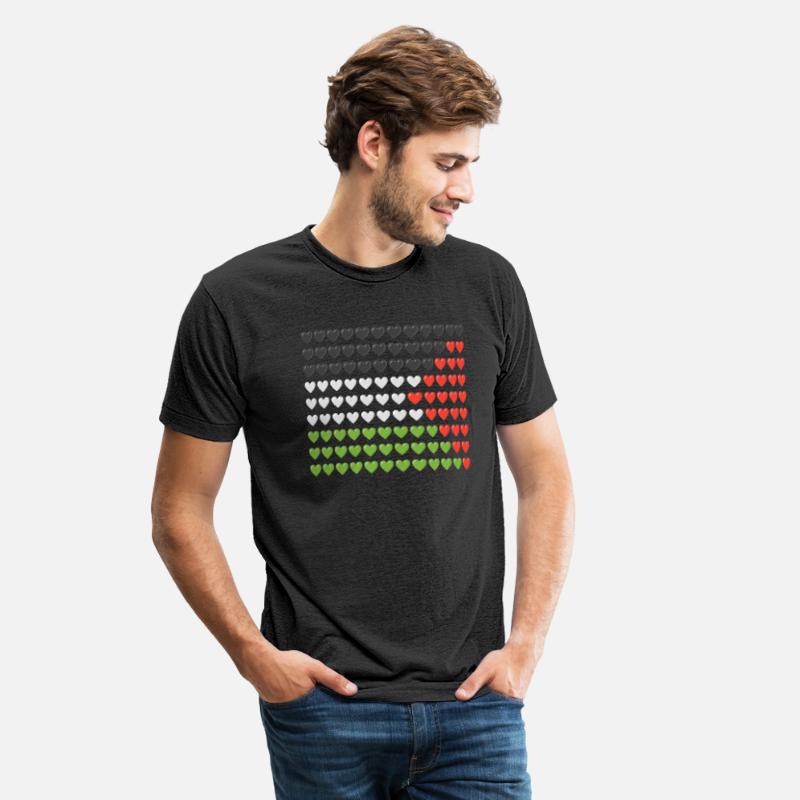Palestine flag , red black and green hearts
