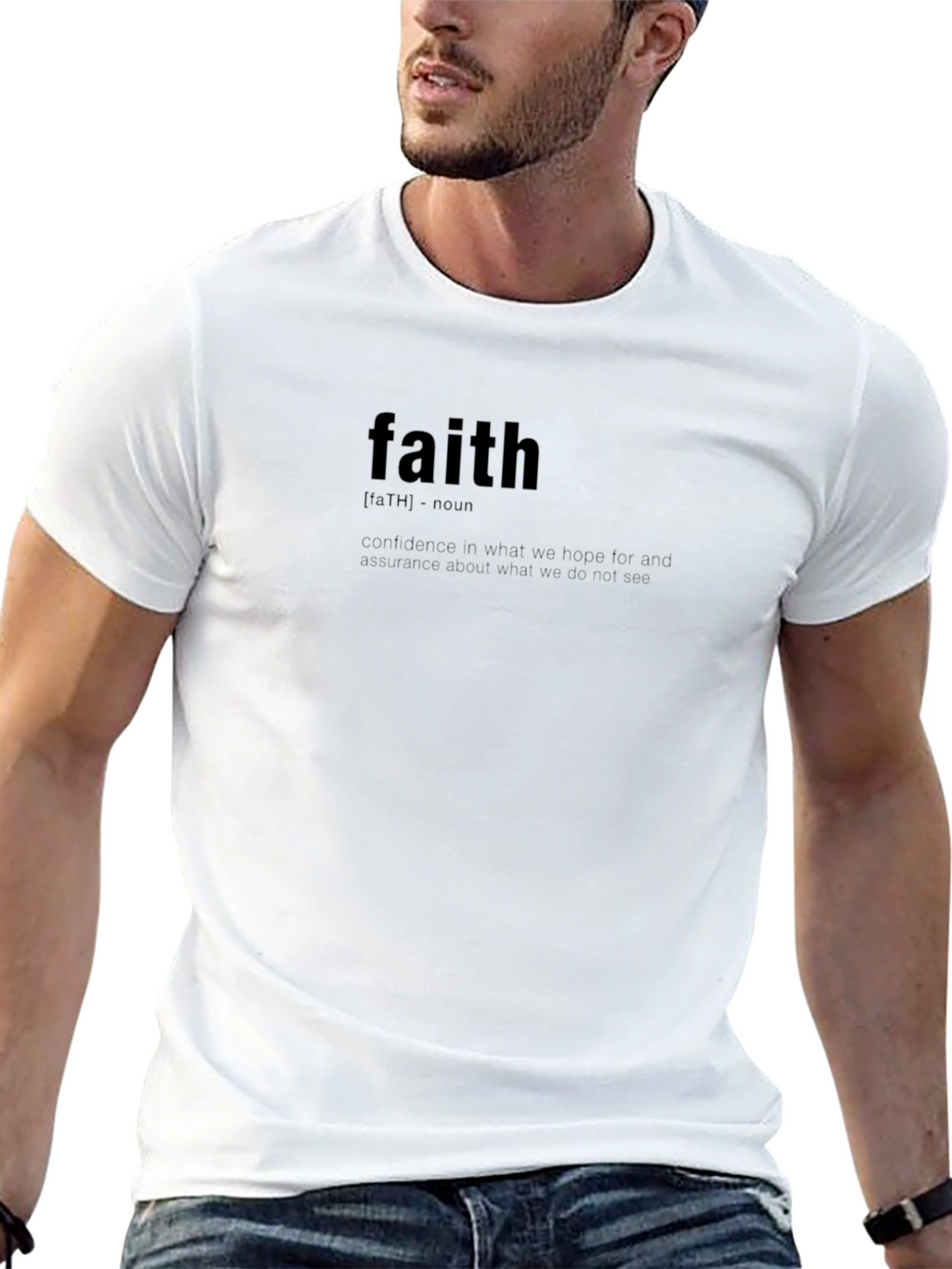 Faith Definition Black T-Shirt