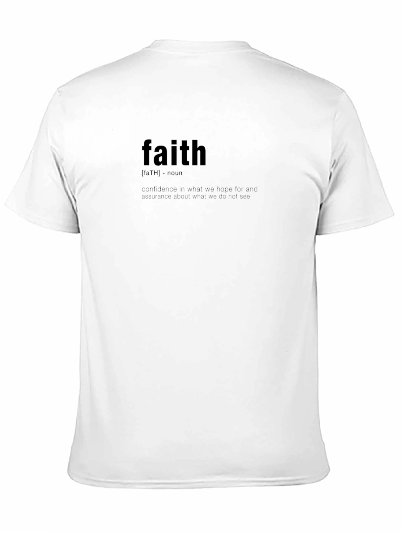 Faith Definition Black T-Shirt