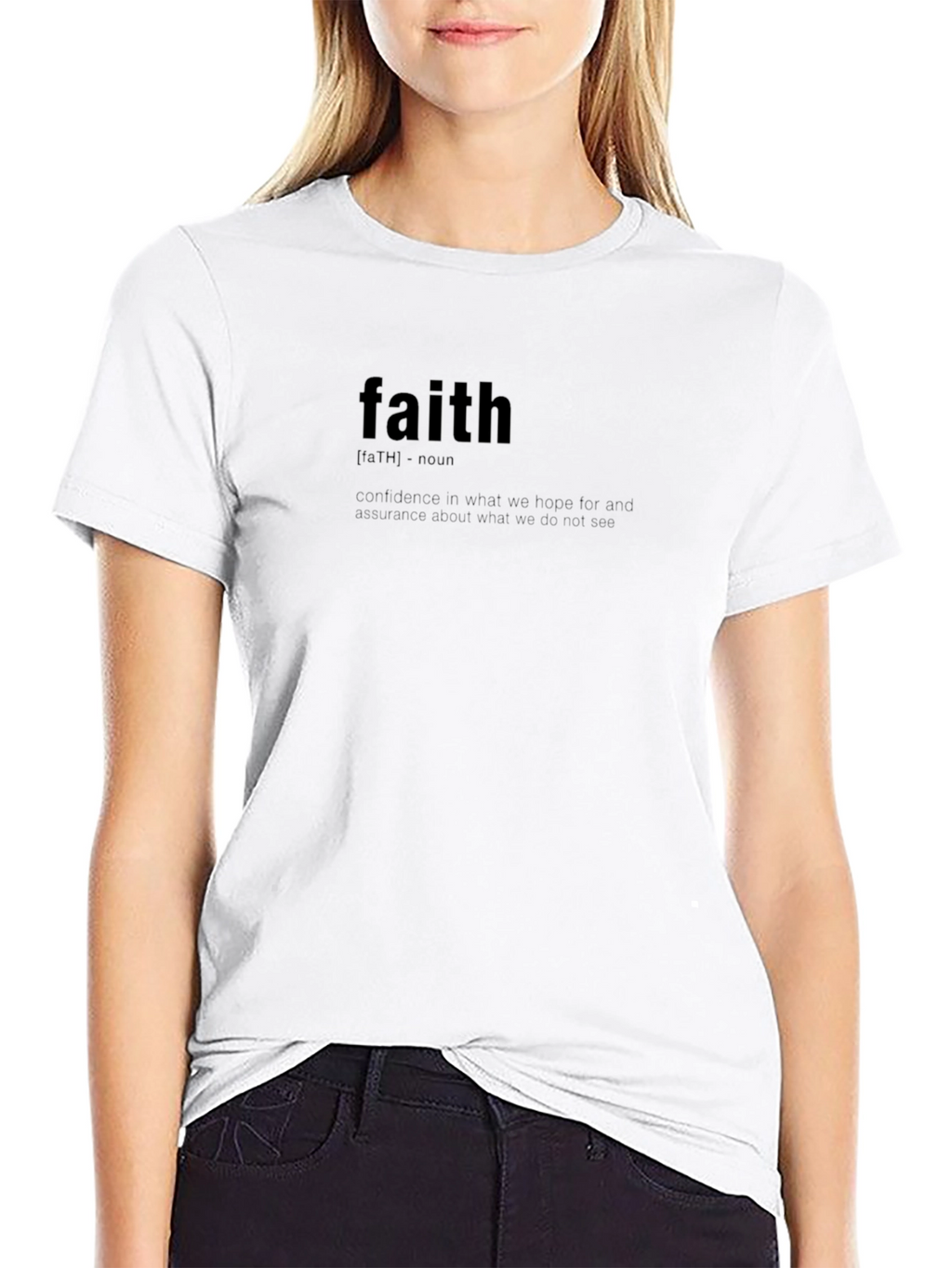 Faith Definition Black T-Shirt